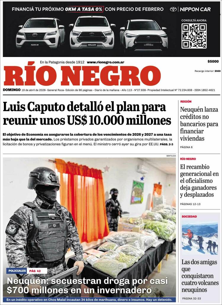 Portada de Rio Negro (Argentina)
