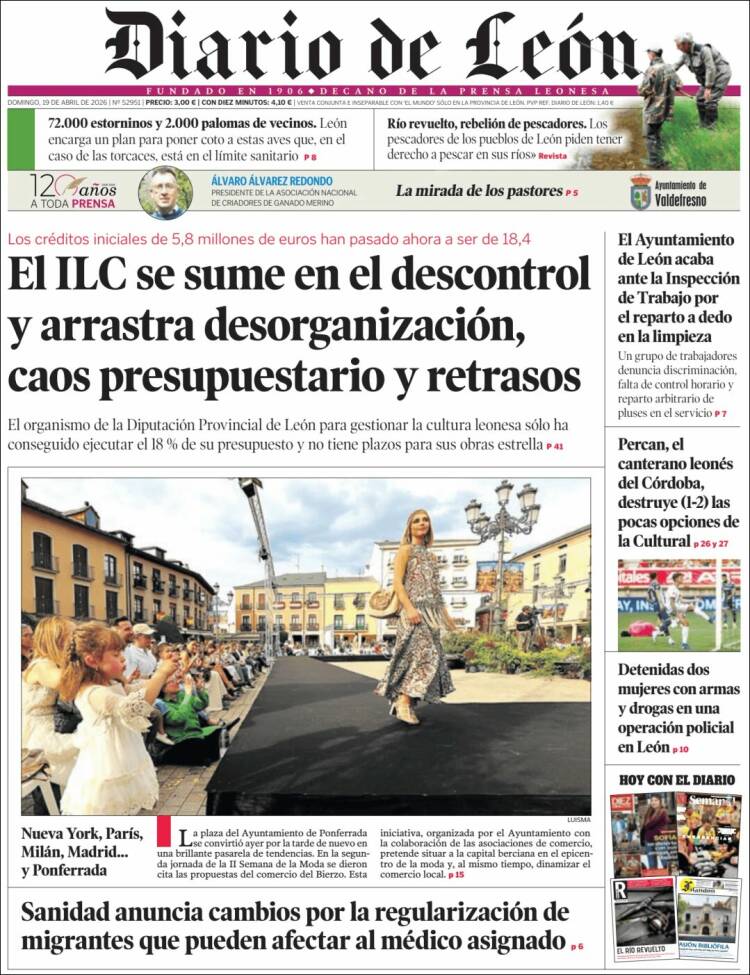 Portada de Diario de León (Espa&ntilde;a)