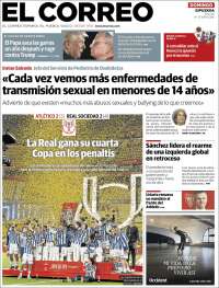 Portada de El Correo - Guipuzcoa (Espa&ntilde;a)