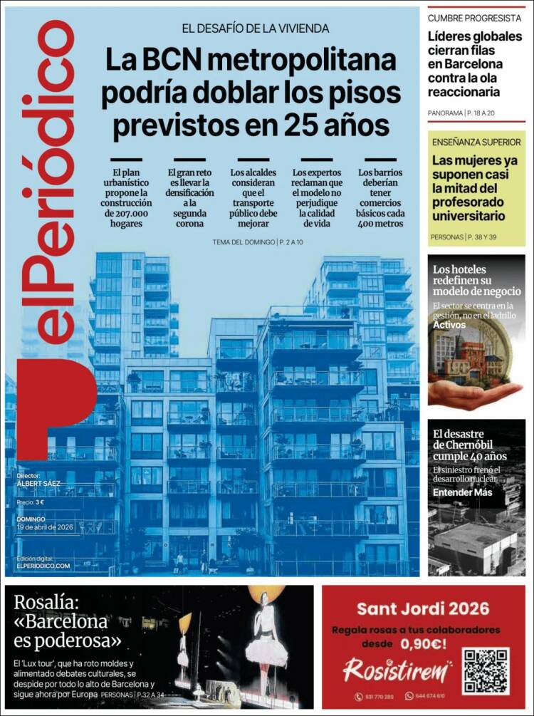 Portada de El Periódico (Espa&ntilde;a)