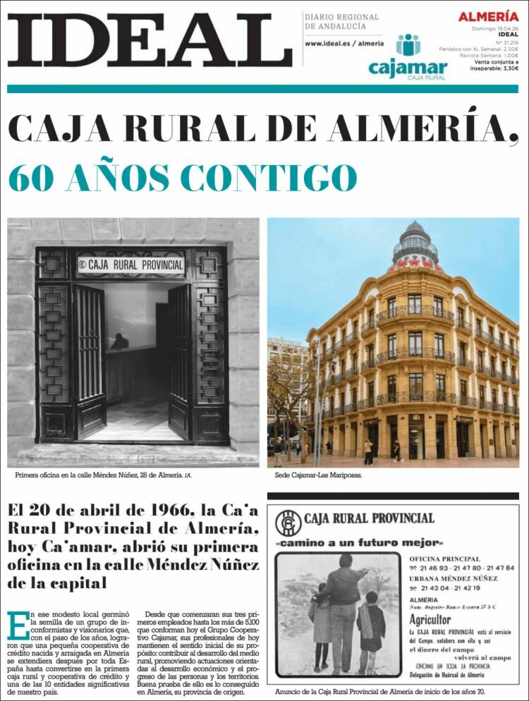 Portada de Ideal Almeria (Espa&ntilde;a)