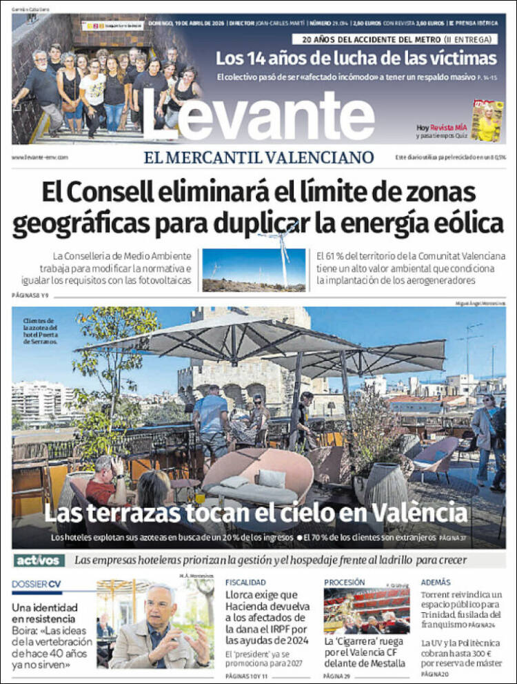 Portada de Levante (Espa&ntilde;a)