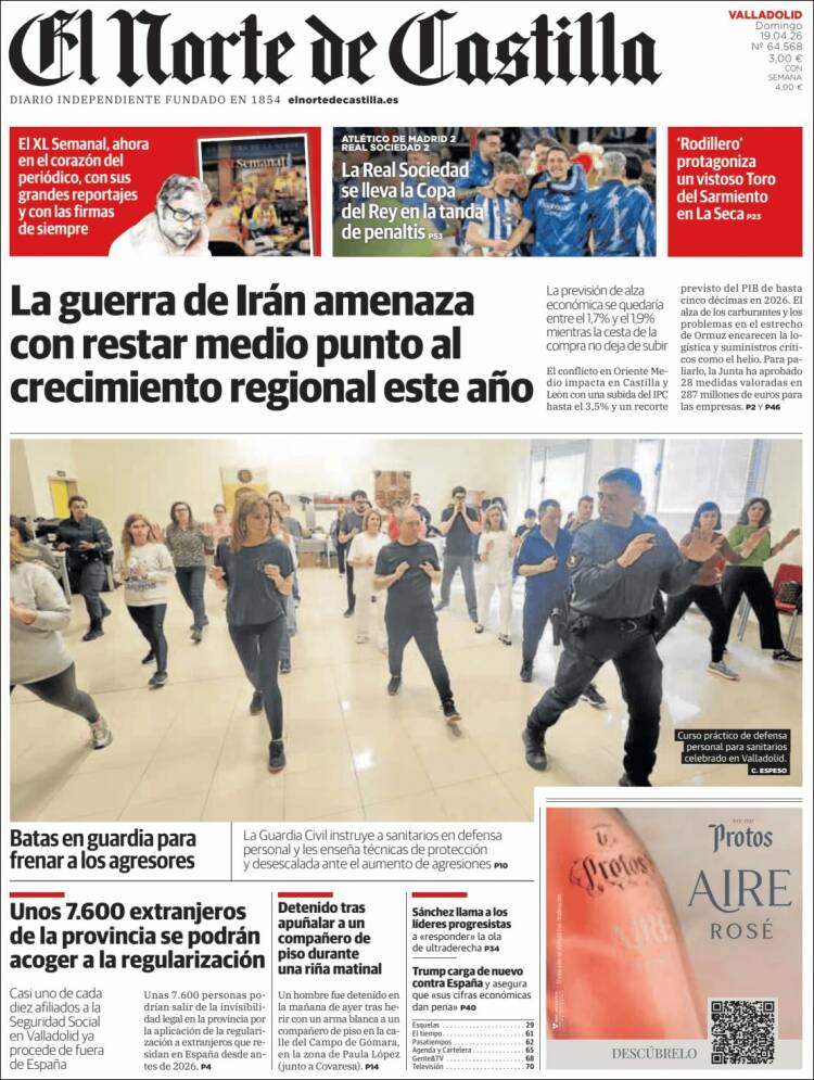 Portada de Norte de Castilla - Valladolid (Espa&ntilde;a)