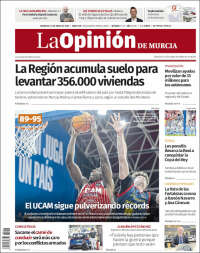 Portada de La Opinión de Murcia (Espa&ntilde;a)
