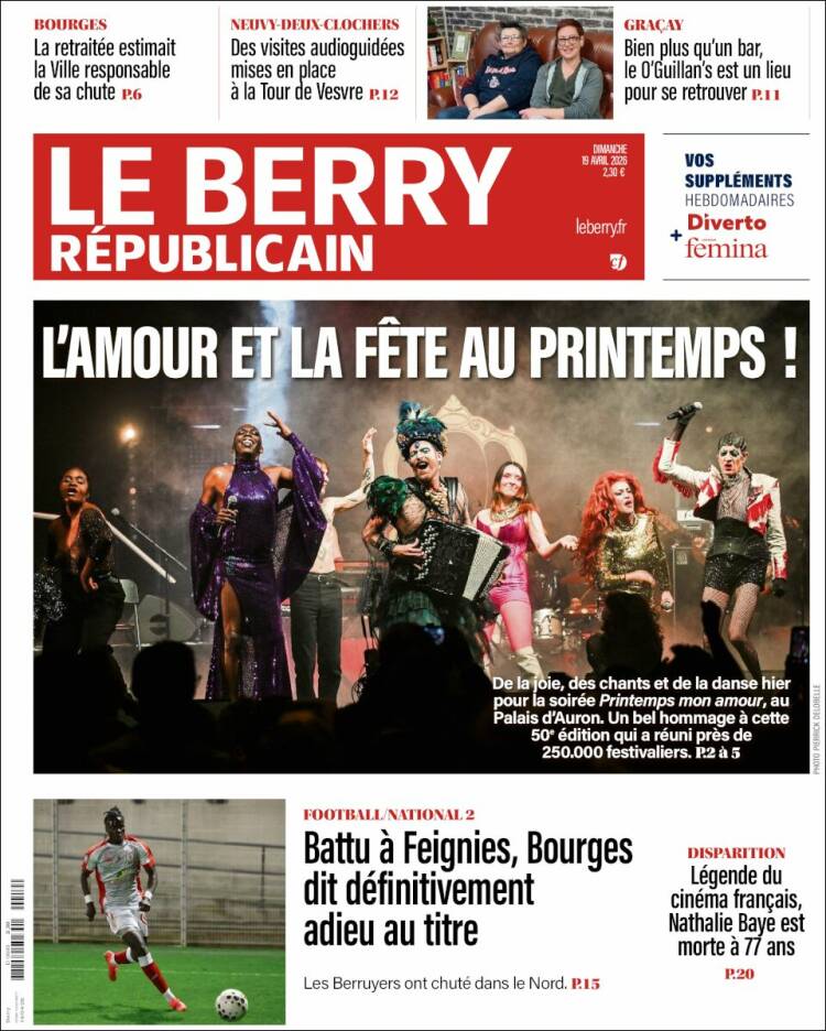 Portada de Berry Republicain (Francia)