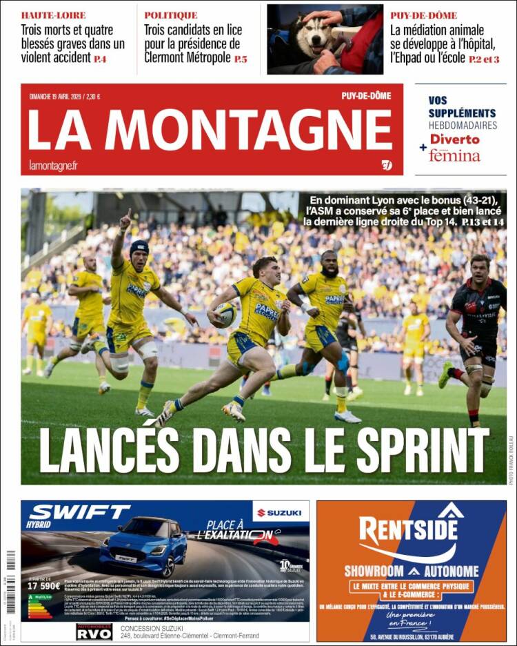 Portada de La Montagne (Francia)