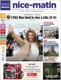 Portada de Nice-Matin (Francia)