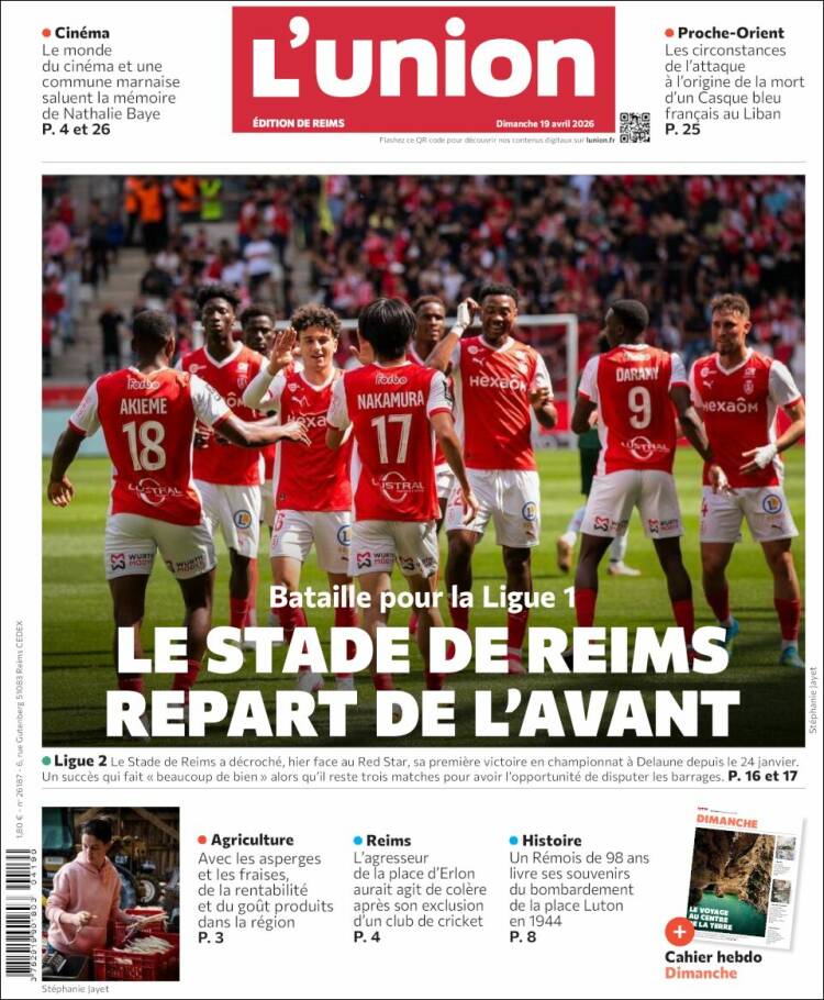 Portada de L'Union (Francia)