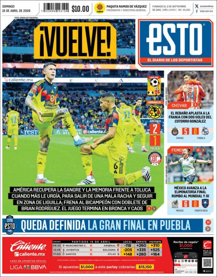 Portada de Esto (M&eacute;xico)