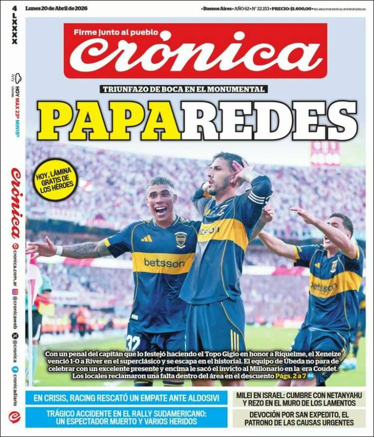 Portada de La Voz del Chaco (Argentina)