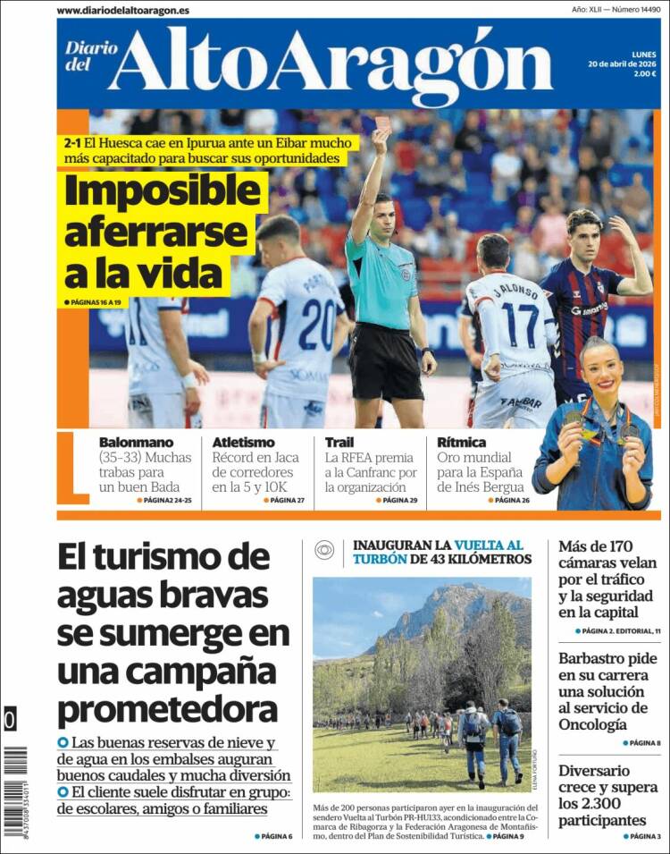 Portada de Diario del AltoAragón (Espa&ntilde;a)