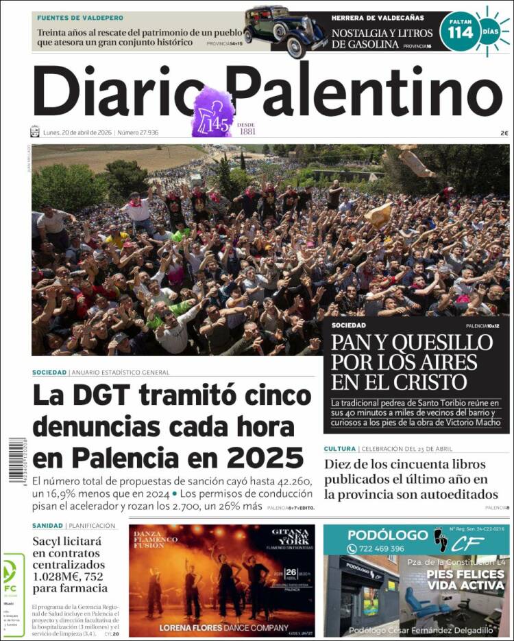 Portada de Diario Palentino (Espa&ntilde;a)