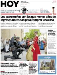 Portada de Hoy - Badajoz (Espa&ntilde;a)