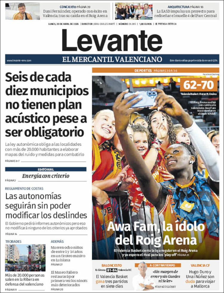 Portada de Levante (Espa&ntilde;a)