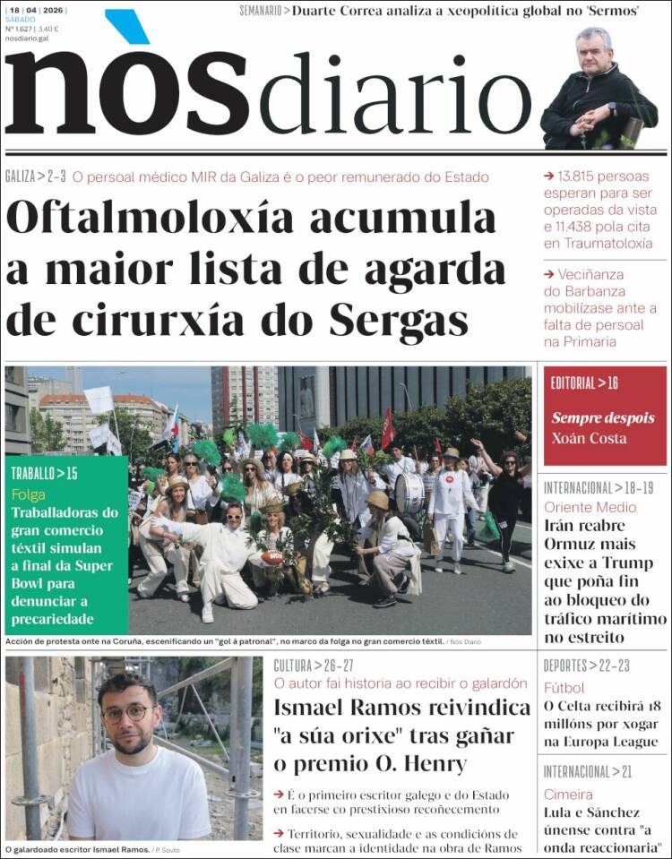 Portada de Nòs Diario (Espa&ntilde;a)