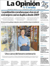 Portada de La Opinión de A Coruña (Espa&ntilde;a)