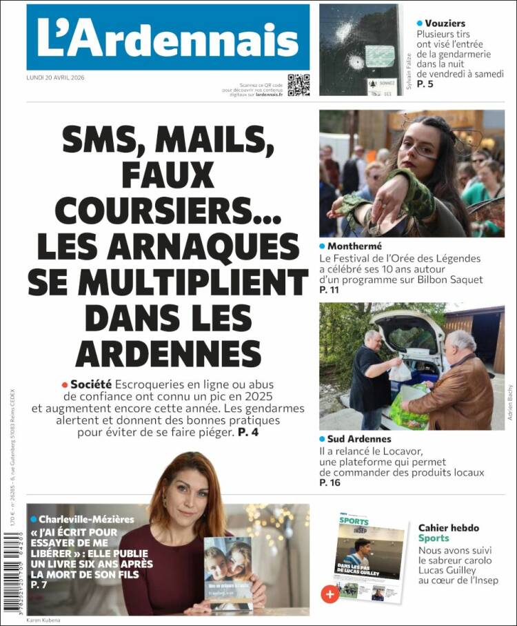 Portada de L'Ardenais (Francia)