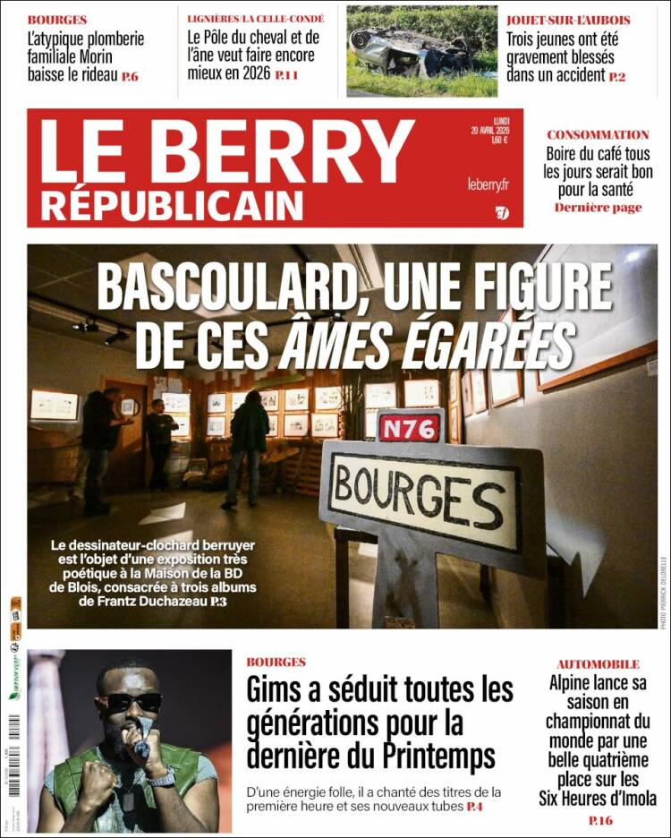 Portada de Berry Republicain (Francia)