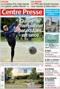 Portada de Centre Presse (Francia)