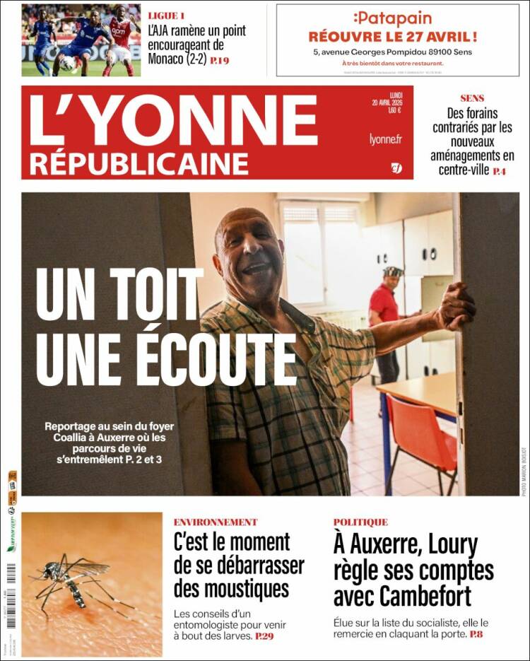 Portada de L'Yonne-Républicaine (Francia)