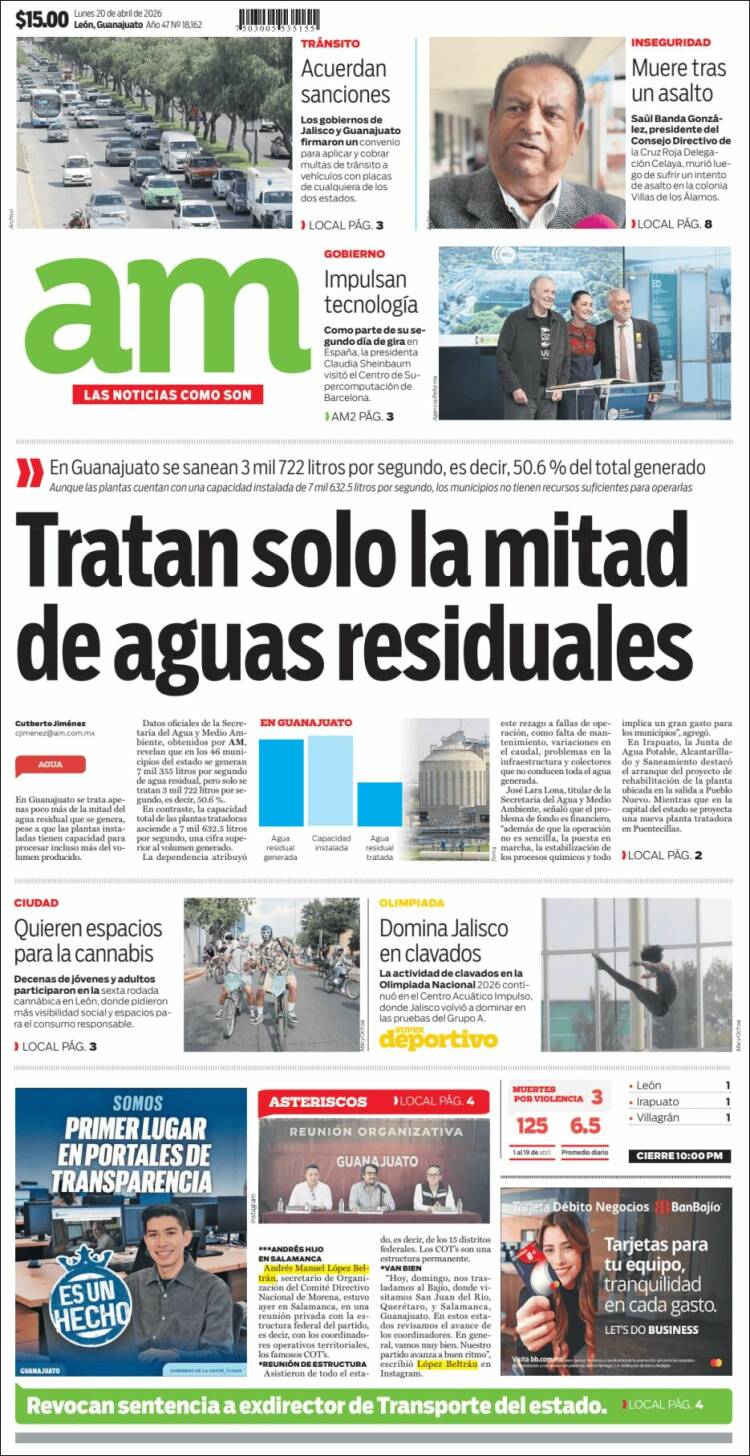 Portada de Al Día A.M. (M&eacute;xico)