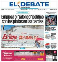 Portada de El Debate de Culiacán (M&eacute;xico)