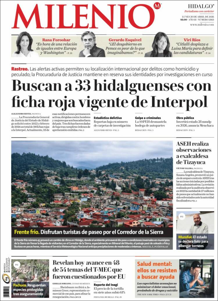 Portada de Milenio de Hidalgo (M&eacute;xico)