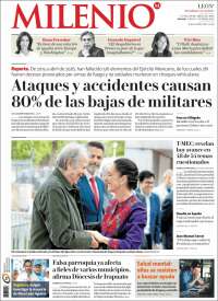 Portada de Milenio de León (M&eacute;xico)