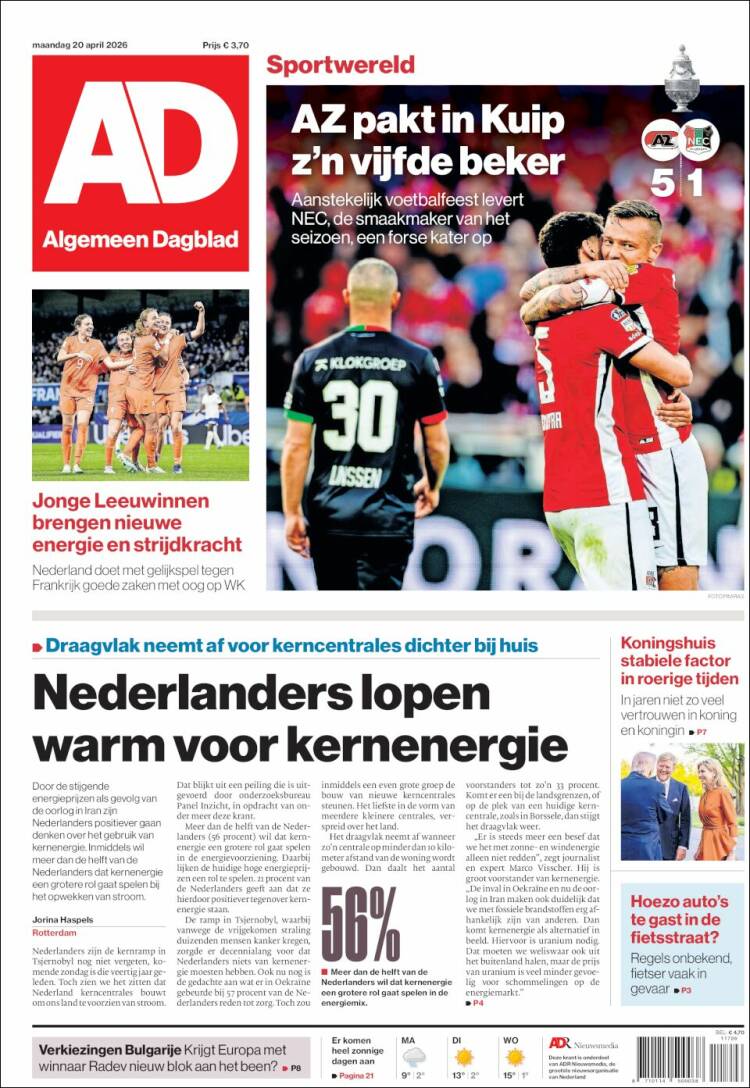 Portada de AD (Pa&iacute;ses Bajos)