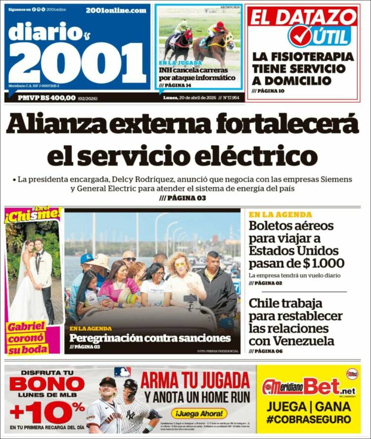 Portada de 2001 - Dosmiluno (Venezuela)