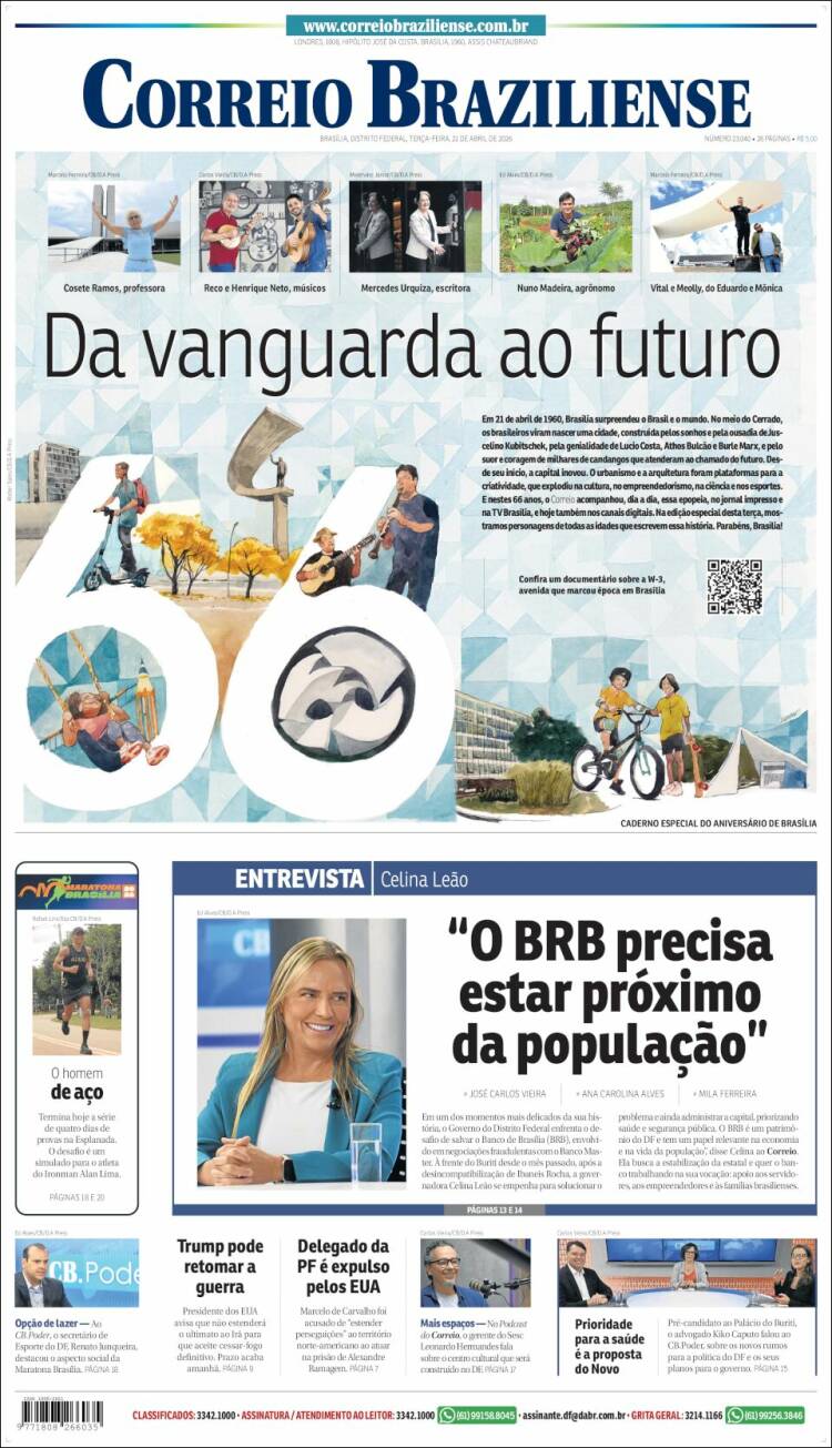 Portada de Correio Braziliense (Brasil)