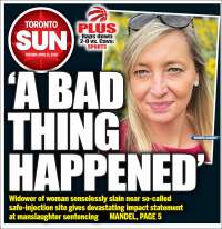 Portada de The Toronto Sun (Canad&aacute;)