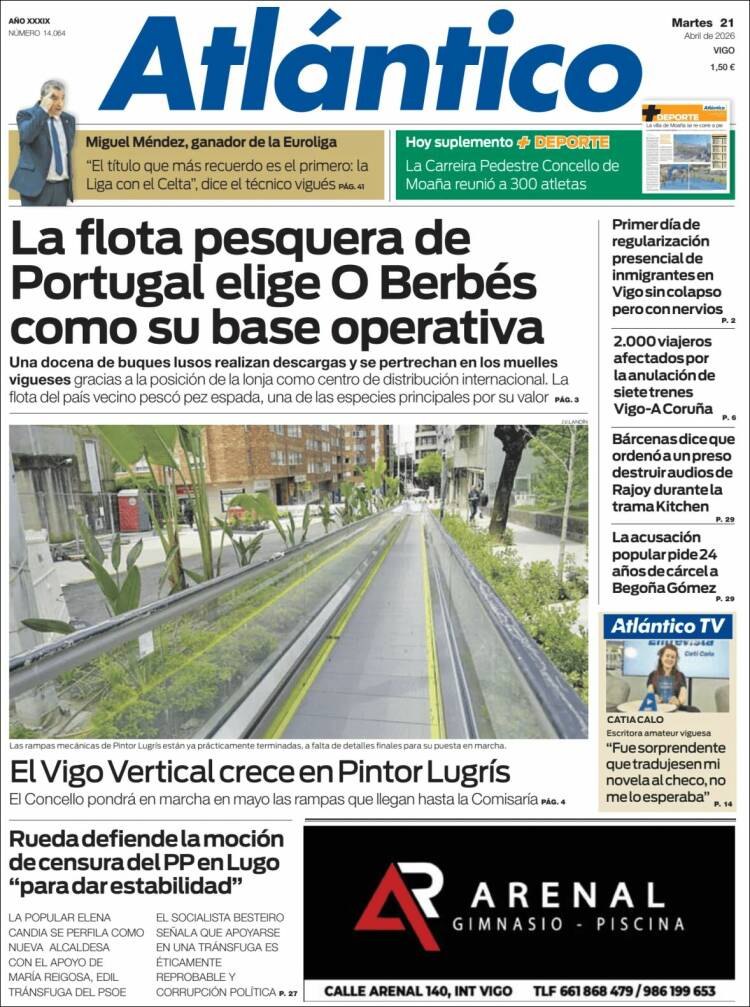 Portada de Atlántico Diario (Espa&ntilde;a)