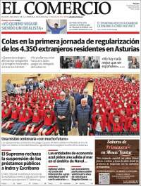 Portada de El Comercio - Gijón (Espa&ntilde;a)
