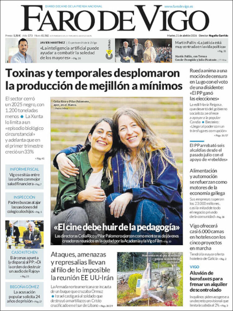 Portada de Faro de Vigo (Espa&ntilde;a)