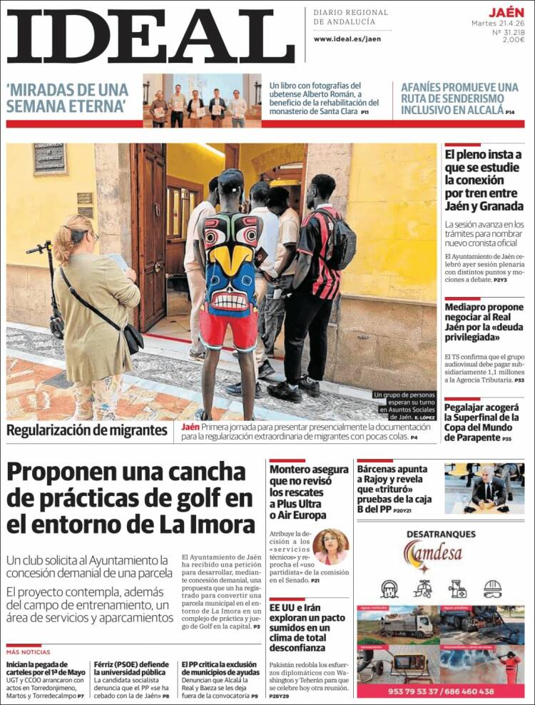 Portada de El Ideal de Jaén (Espa&ntilde;a)