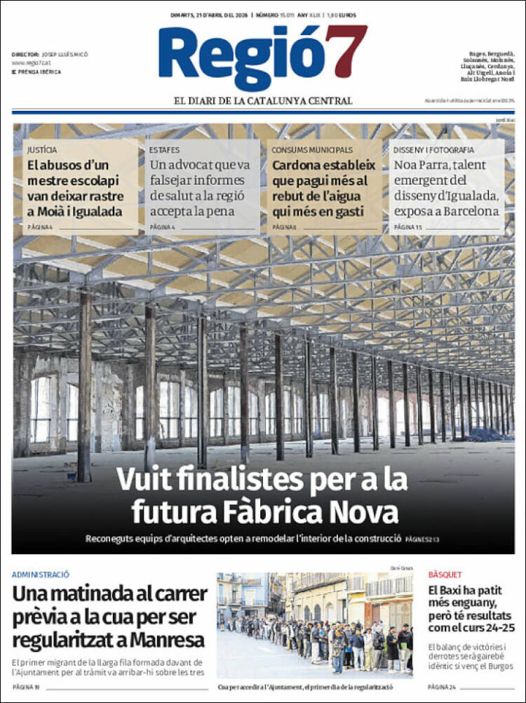 Portada de Regio7 (Espa&ntilde;a)