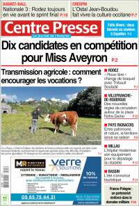 Portada de Centre Presse (Francia)