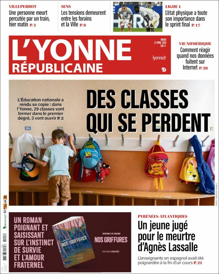 Portada de L'Yonne-Républicaine (Francia)