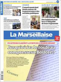 Portada de La Marseillaise (Francia)