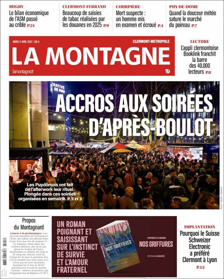 Portada de La Montagne (Francia)