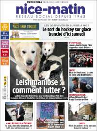 Portada de Nice-Matin (Francia)
