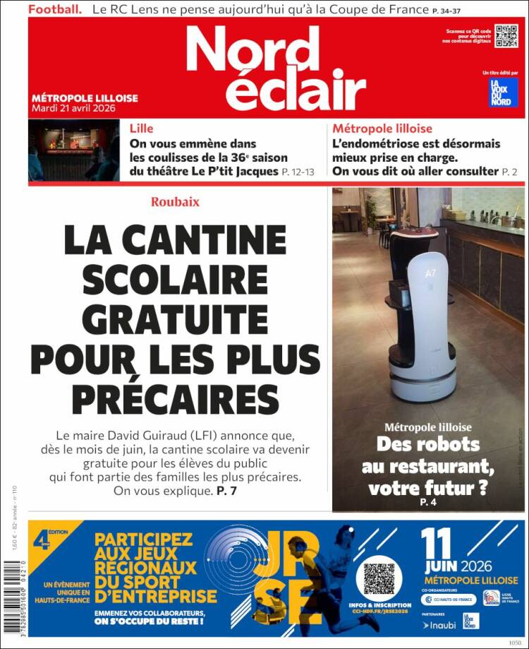 Portada de Nord Éclair (Francia)