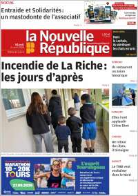 Portada de La Nouvelle Republique (Francia)