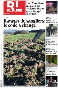 Portada de Le Republicain Lorrain (Francia)