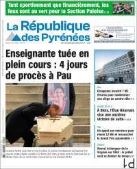 Portada de La République des Pyrénées (Francia)