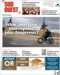 Portada de Sud Ouest (Francia)