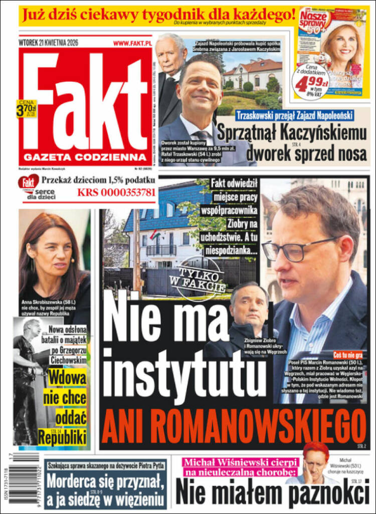Portada de Fakt (Polonia)