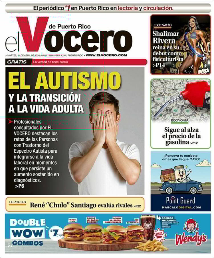 Portada de Vocero (Puerto Rico)