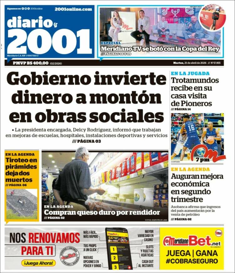 Portada de 2001 - Dosmiluno (Venezuela)